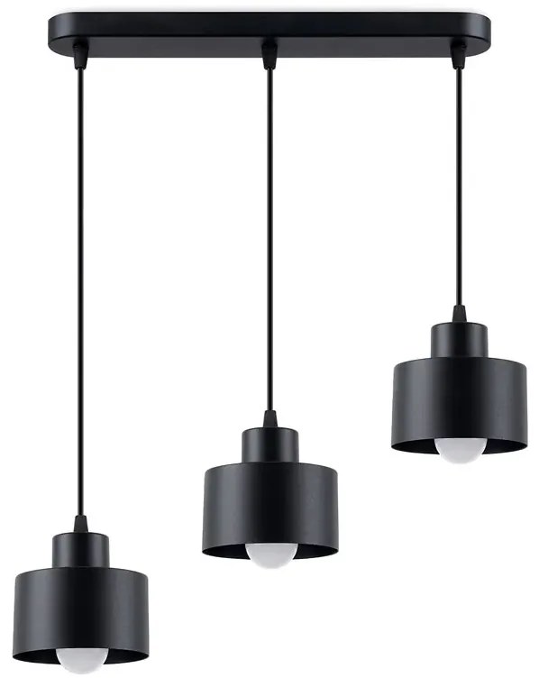 Czarna lampa wisząca nad stół w stylu loft - A170 S4-K59