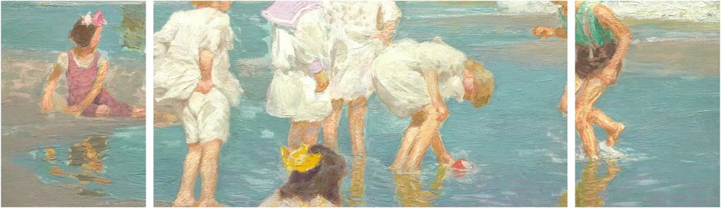 Obraz - Edward Henry Potthast, A Holiday, reprodukcje (170x50 cm)