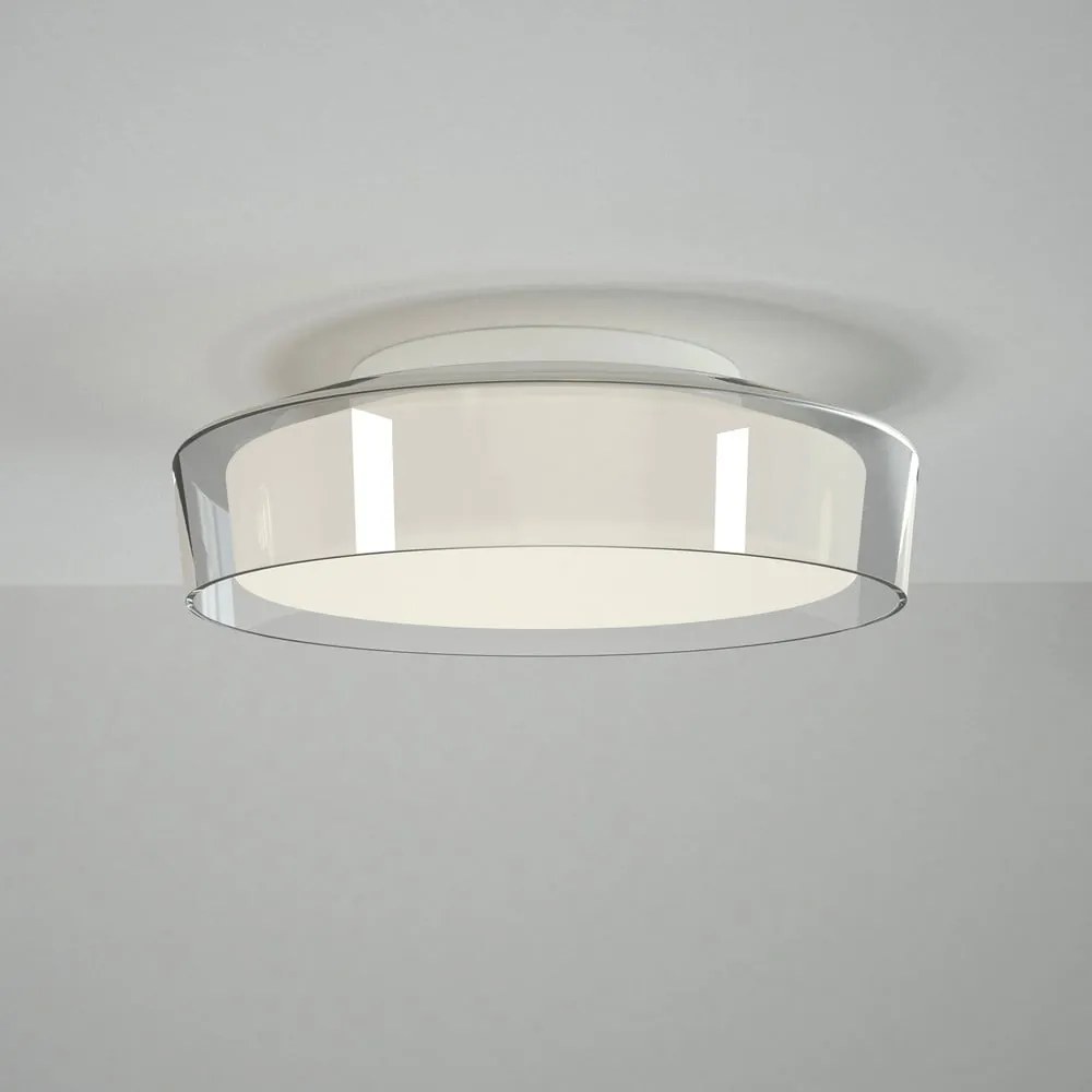 Biała lampa sufitowa SULION Nilo, ø 30 cm