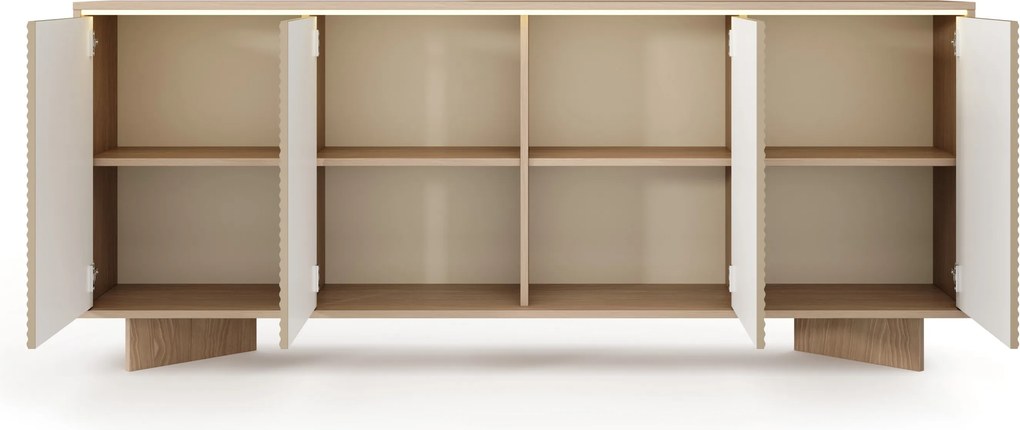Komoda RIGATO 203,9 cm do Salonu Sypialni Odcienie beżu