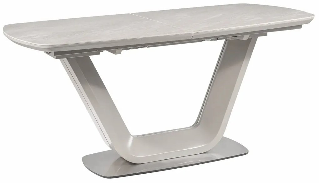 STÓŁ ARMANI CERAMIC SZARY EFEKT MARMURU / SZARY MAT 160(220)X90 SIGNAL