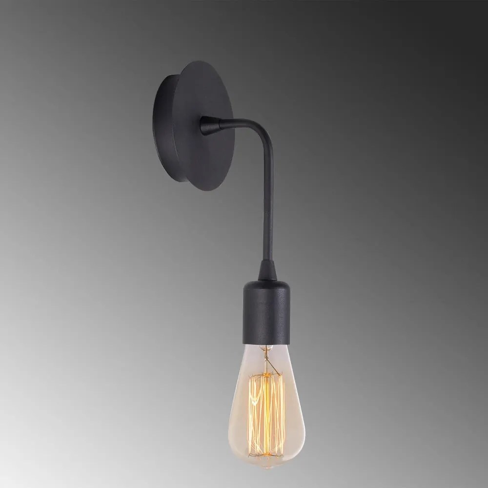 Kinkiet w kolorze matowej czerni Dartini – Opviq lights
