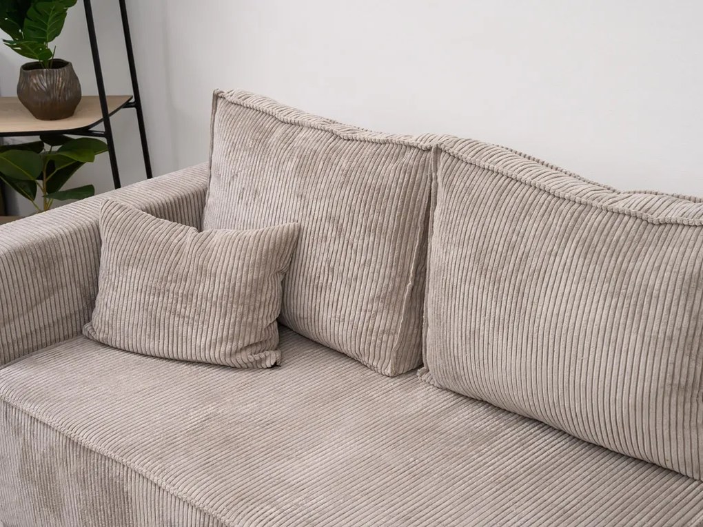 Rozkładana narożna sofa SMART COSARO ciemnozielona, dwustronna + 2 poduszki GRATIS