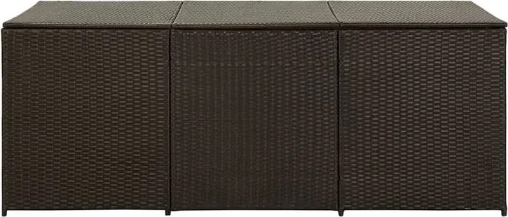 Rattanowa brązowa skrzynia na narzędzia ogrodnicze Z4-K54