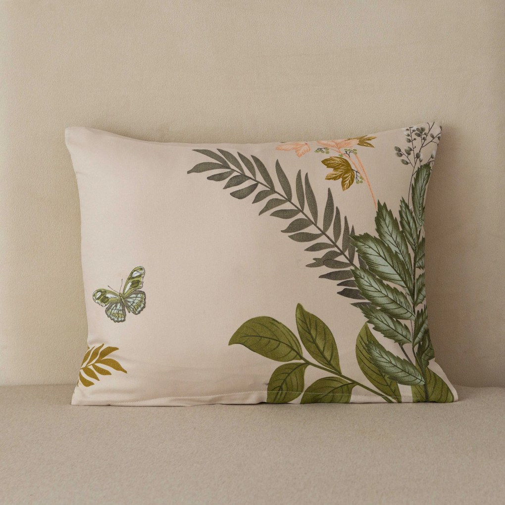 Flanelowa poszewka na poduszkę ORVILA 40x50 cm, beżowa