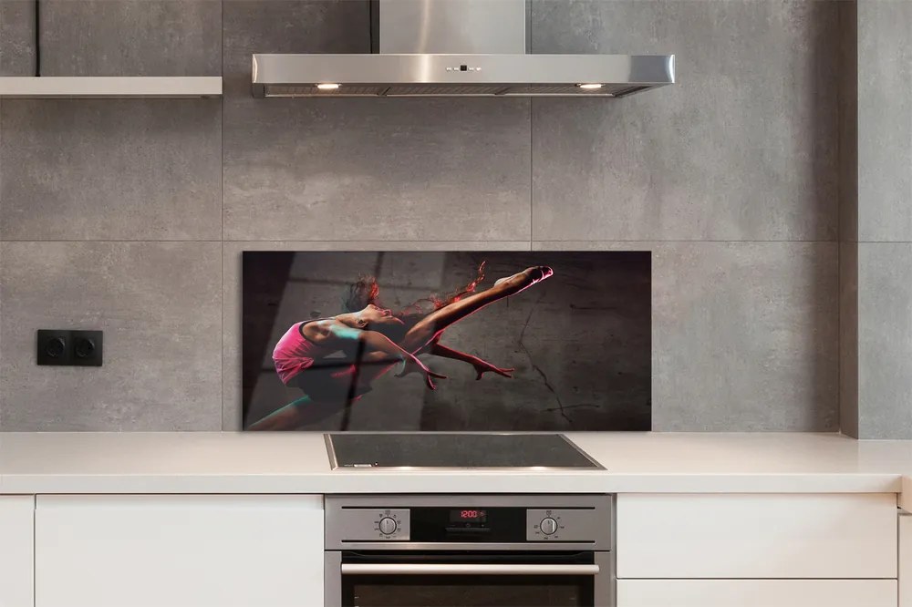 Szklany Panel Akrobatyczny Szpagat