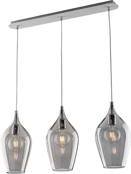 Tor Ares Iron z szarym szkłem Pyrex 3 światła dł. 75 x 10 BL273-BIN3-GR