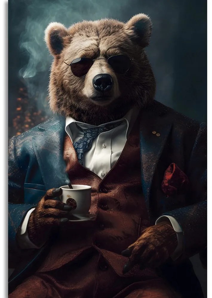 Obrazy zwierzęcy gangster niedźwiedż