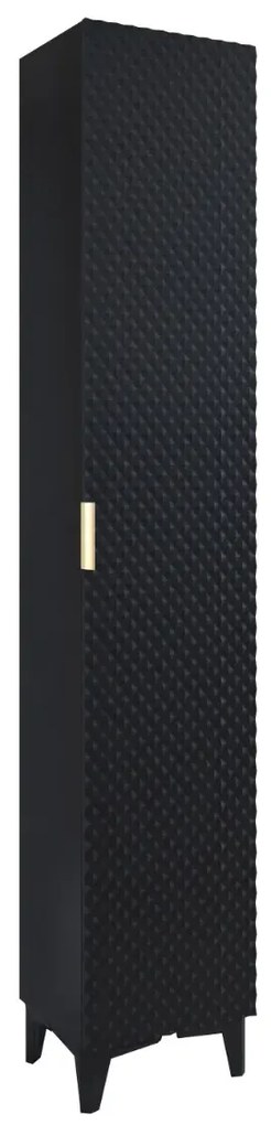 Szafka łazienkowa LAURA 1D 35 cm czarna mat HELVETIA