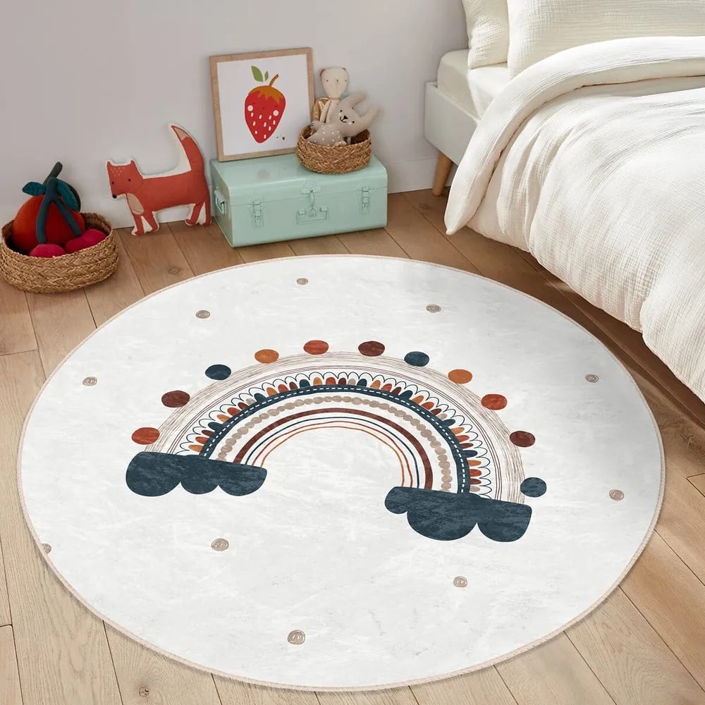Kremowy dywan dziecięcy ø 80 cm Comfort – Mila Home