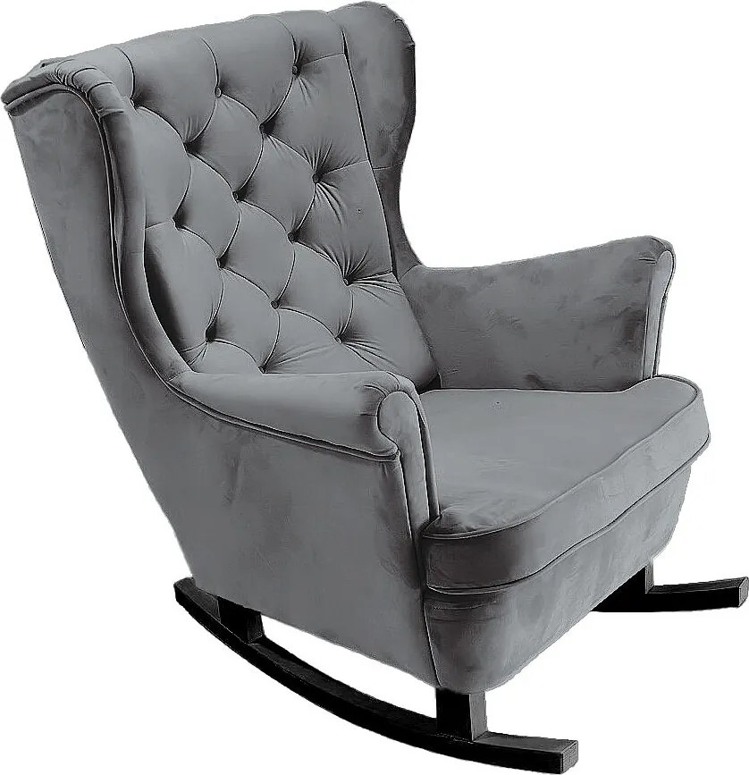 Fotel Relax z Tapicerowanym Siedzeniem i Podłokietnikami, Fotel TV 102x81x95cm Popiel_29858