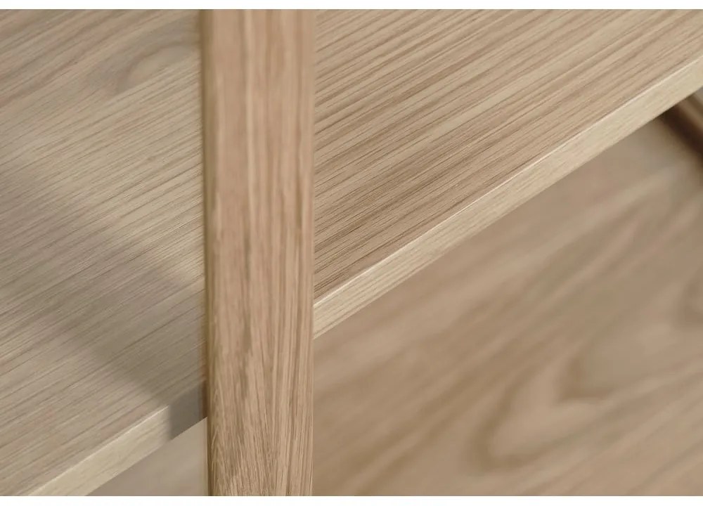 Witryna z litego drewna dębowego 88x140 cm Elba – Unique Furniture