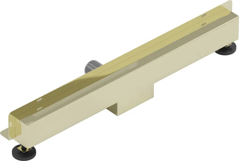 Mexen Flat Wall odpływ liniowy ścienny 2w1 70 cm, złoty - 1530070
