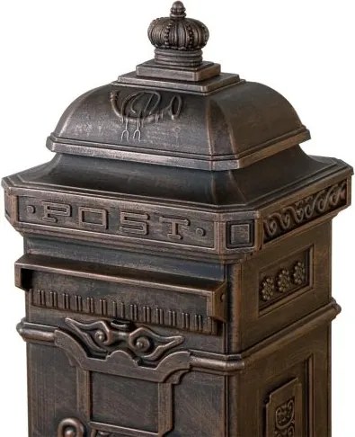 Skrzynka na listy antyczny mosiądz