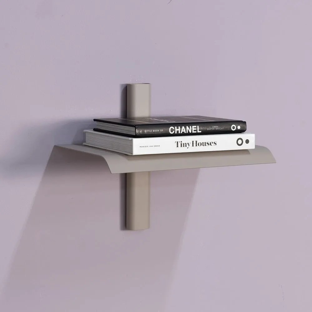 Szarobrązowa metalowa półka 28 cm Hola – Spinder Design