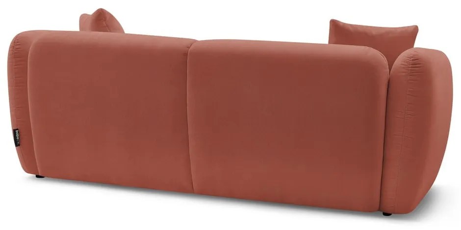 Czerwona sofa 230 cm Bourbon – Bobochic Paris