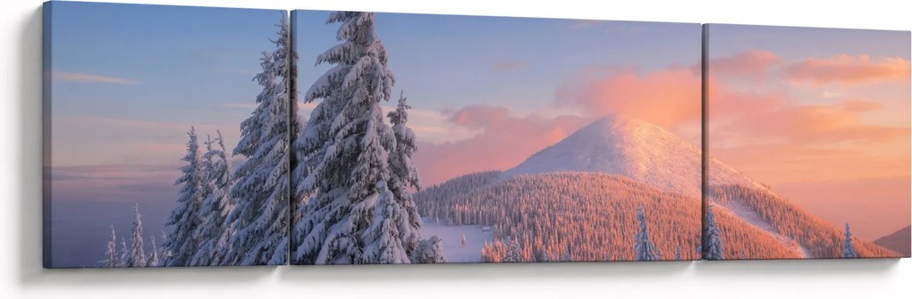Obraz - Zimowy krajobraz (170x50 cm)