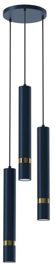 Brilagi - Żyrandol na lince POKER 3xGU10/25W/230V niebieski