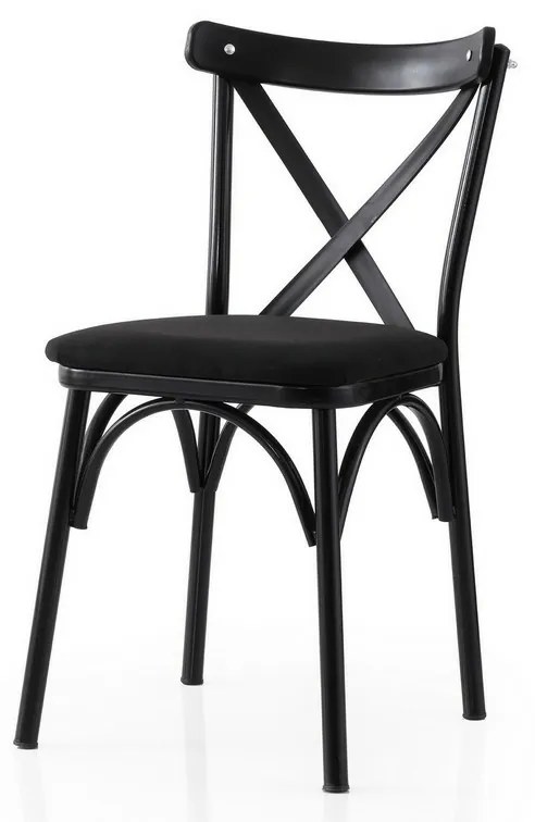 Zestaw krzeseł do jadalni Ekol Black and Black, 2szt.