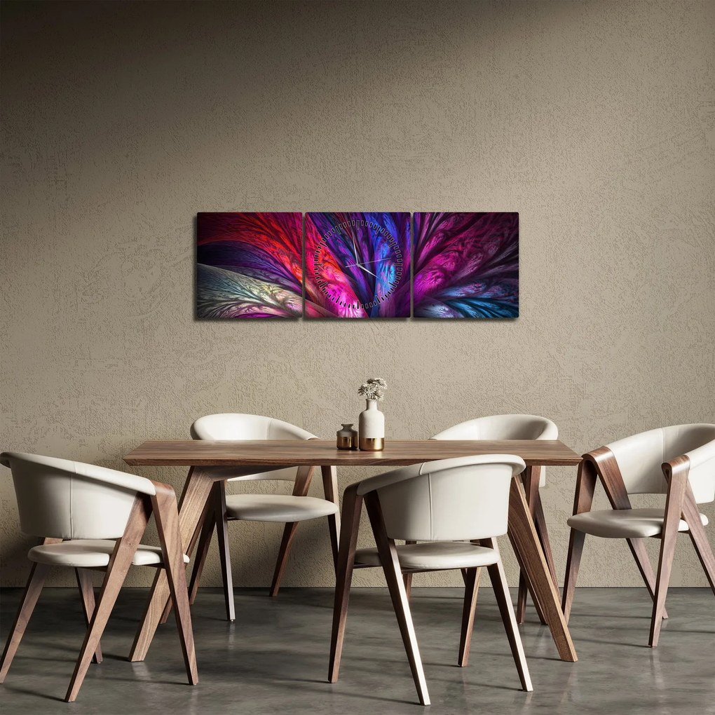 Abstrakcyjny obraz drzewa (z zegarem) (90x30 cm)