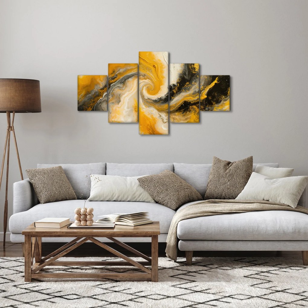 Obraz - Abstrakcja spiralna (125x70 cm)