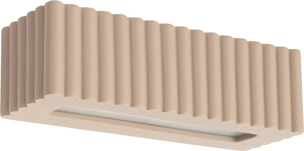 Ceramiczny kinkiet w kolorze taupe - M167-Kasena