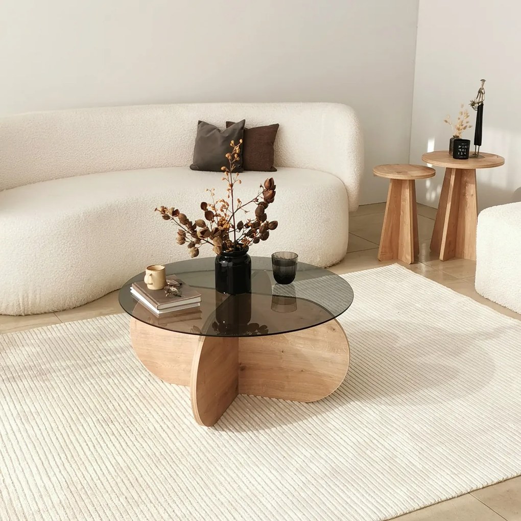 Stolik kawowy Bubble Sapphire Oak Fume