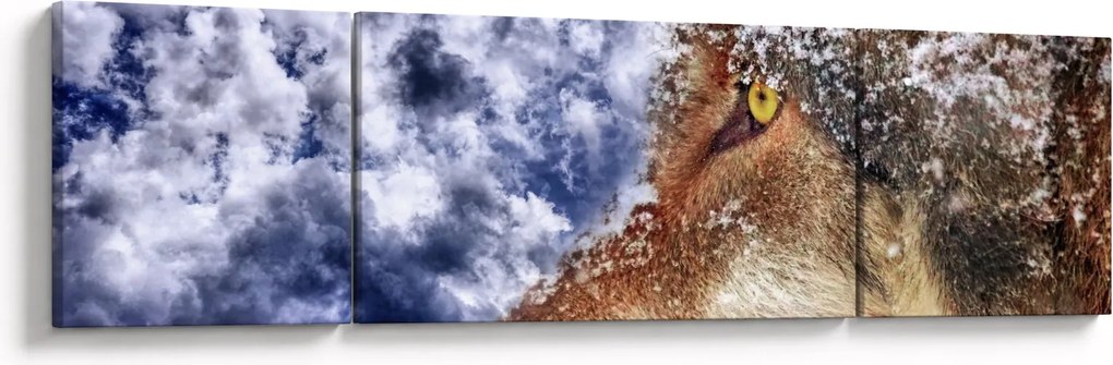 Obraz wilka (170x50 cm)