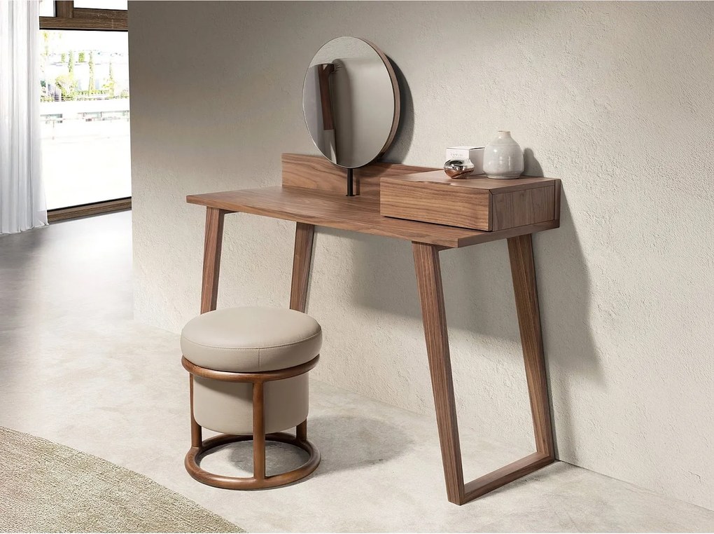 Orzechowa toaletka z lustrem 7000 ANGEL CERDA