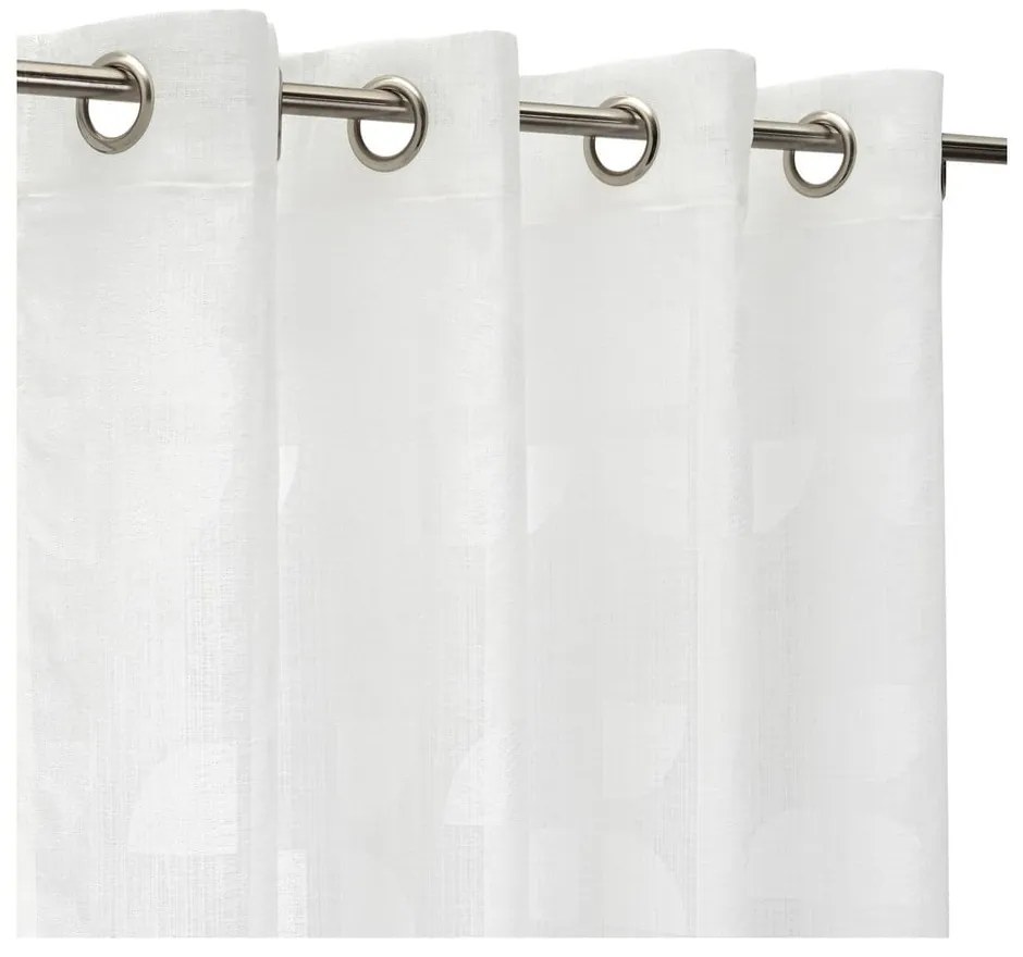 Biała zasłona żakardowa 140x260 cm Mid Century – Casa Selección