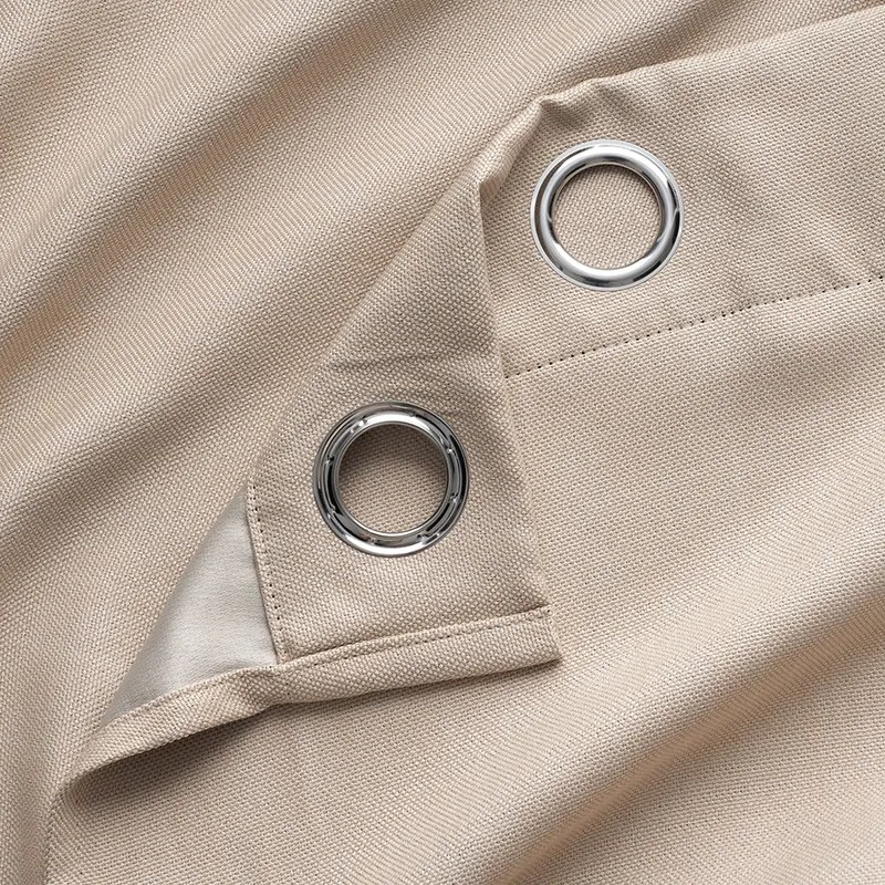 Zasłona Blackout taupe 140x250 Calis zaciemniająca na przelotkach