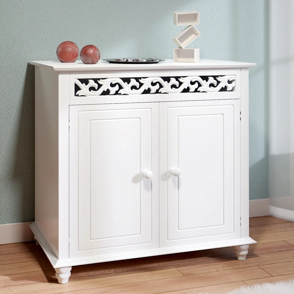Casaria Komoda JERSEY, 76 x 65 x 35cm, biała