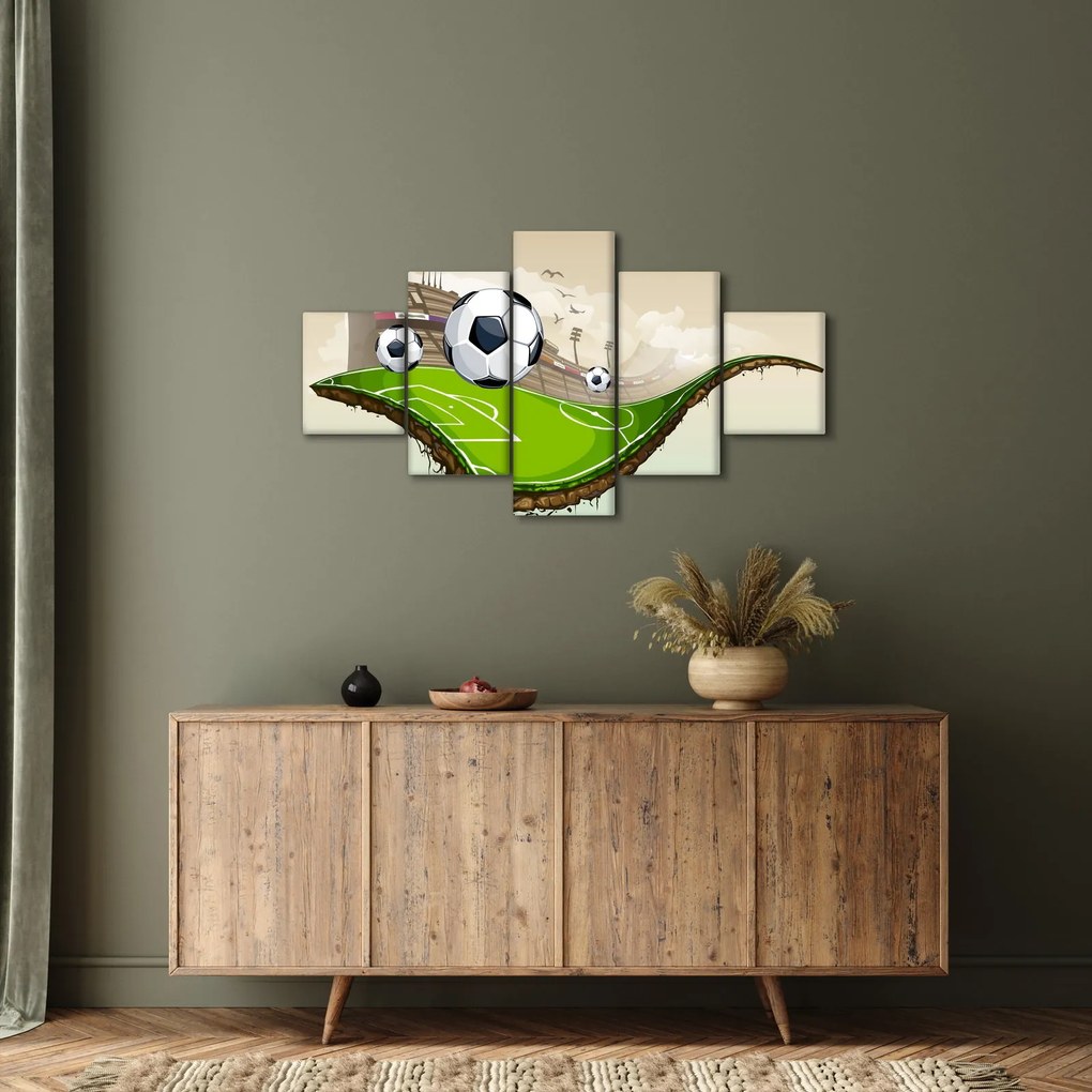 Obraz - Boisko do piłki nożnej (125x70 cm)