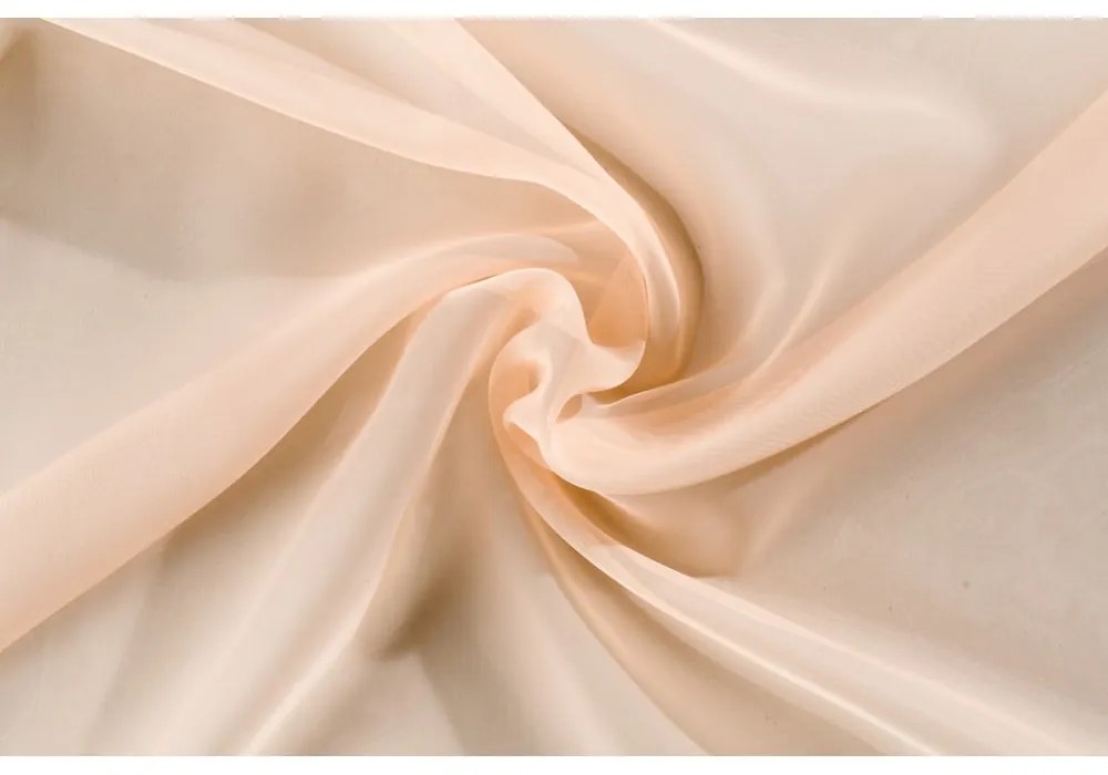 Łososiowa firanka 300x260 cm Voile – Mendola Fabrics