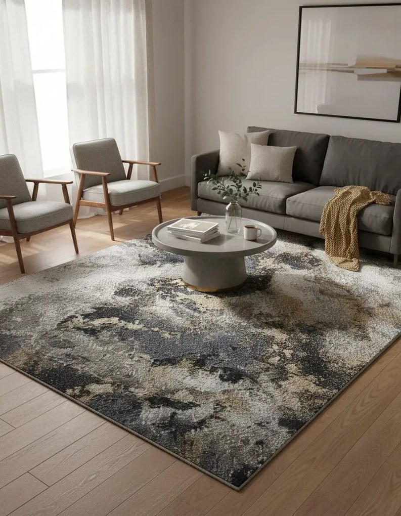 Nowoczesny dywan w nieregularne wzory D0-N76