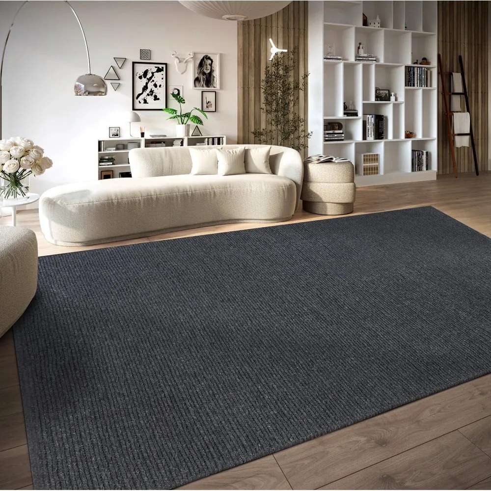 Ciemnoszary wełniany dywan tkany ręcznie 120x170 cm Francois – Villeroy&amp;Boch