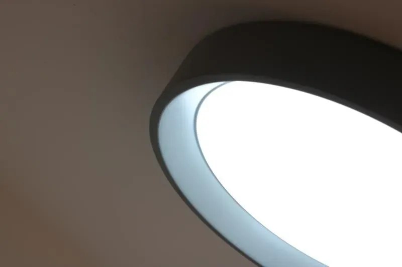 Czarny okrągły plafon LED - 4X E884 E7-N36