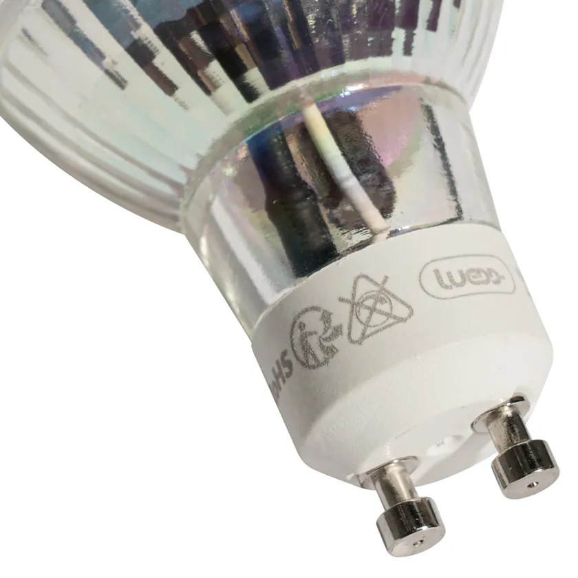 Zestaw 5 żarówek LED GU10 50mm przezroczystych 3,5W 330 lm 3000K