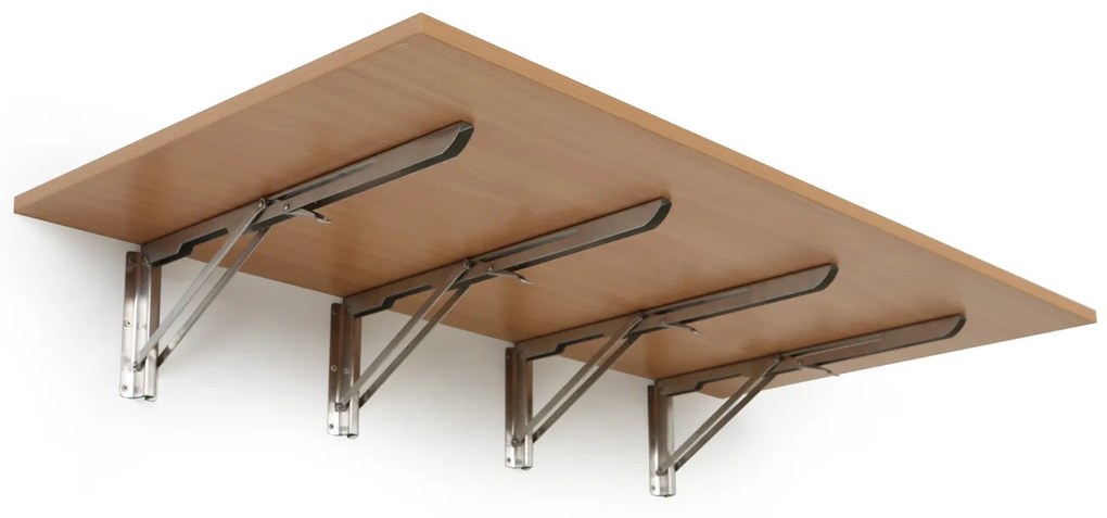 Stół składany na ścianie, 120x60 cm, nośność 60 kg, buk