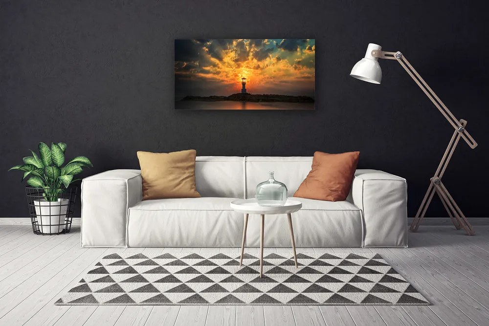 Obraz na płótnie Latarnia na Skalistym Brzegu