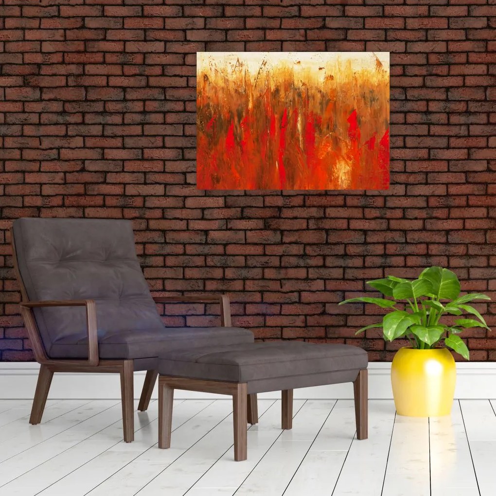 Obraz malowanej abstrakcji (70x50 cm)