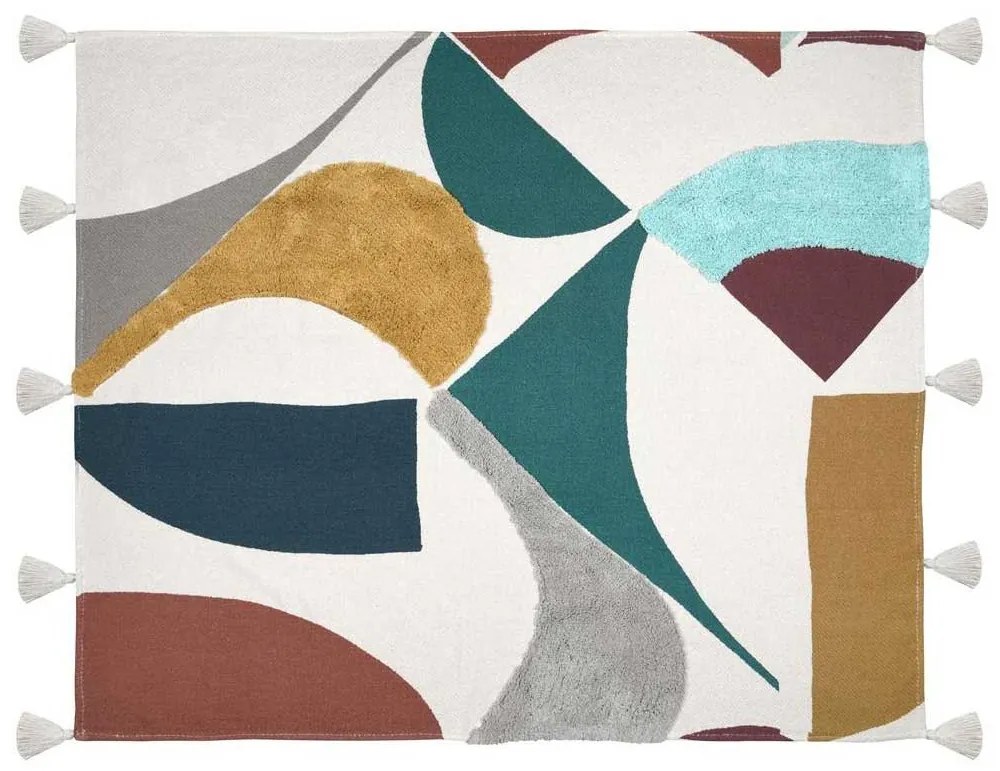 Kolorowa narzuta bawełniana 125 x 150 cm