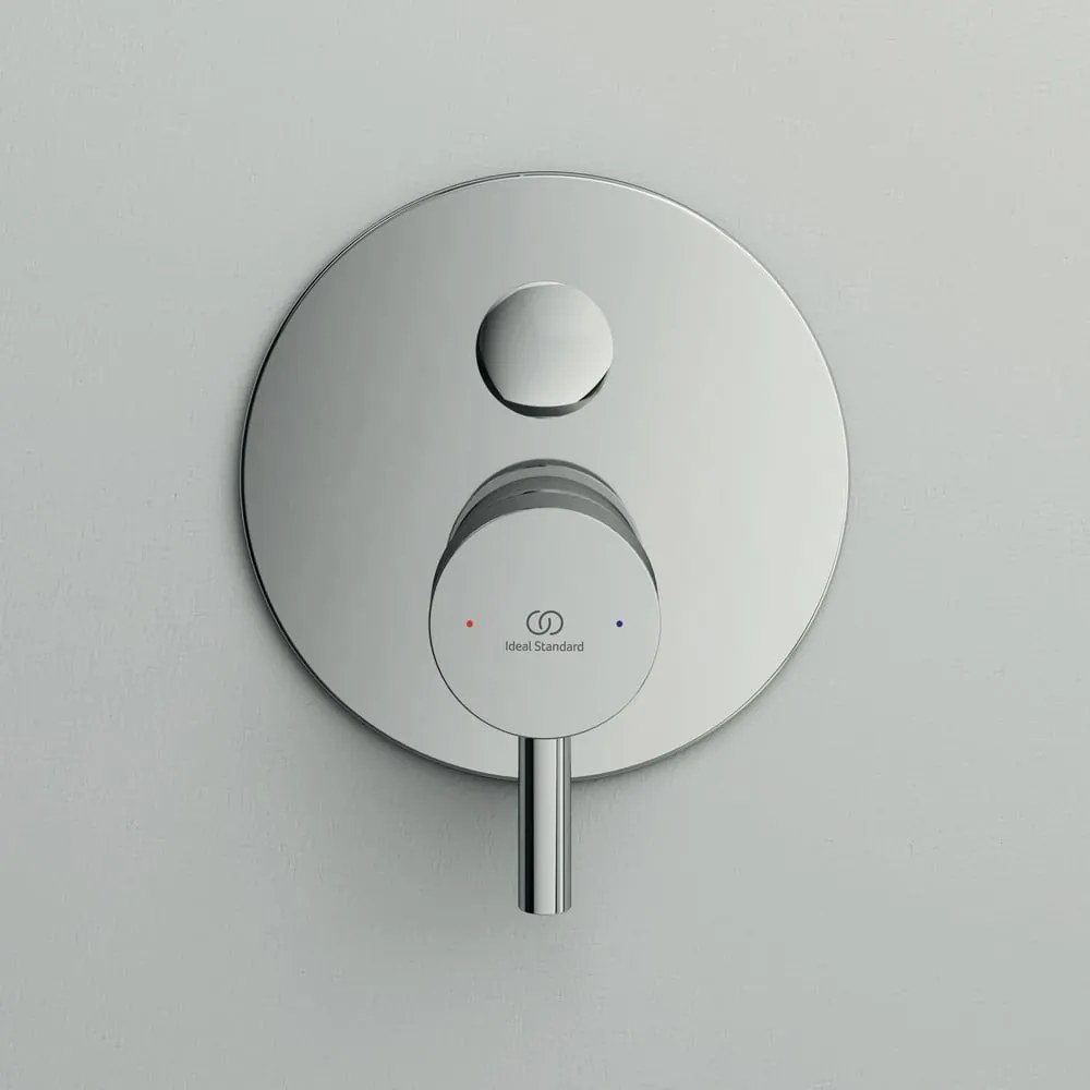Bateria podtynkowa w kolorze srebra z połyskiem Ceraline – Ideal Standard