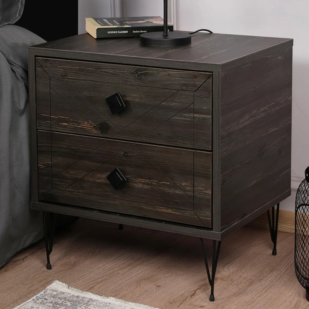 Stolik nocny Luna Dark Brown