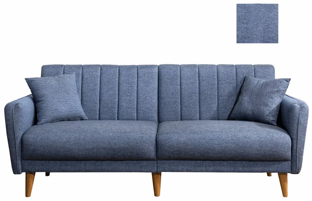 Sofa rozkładana Aqua ciemnoniebieska