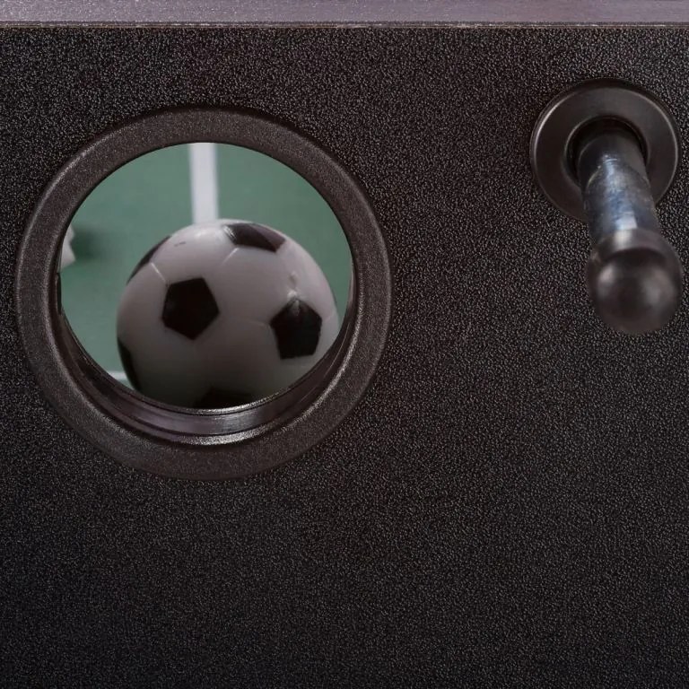 Mini piłkarzyki stołowe z nóżkami 70 x 37 x 25 cm - czarne