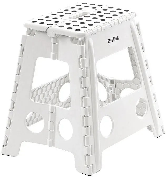 Rozkładany Antypoślizgowy Biały Stopień Kuchenny N3-G95