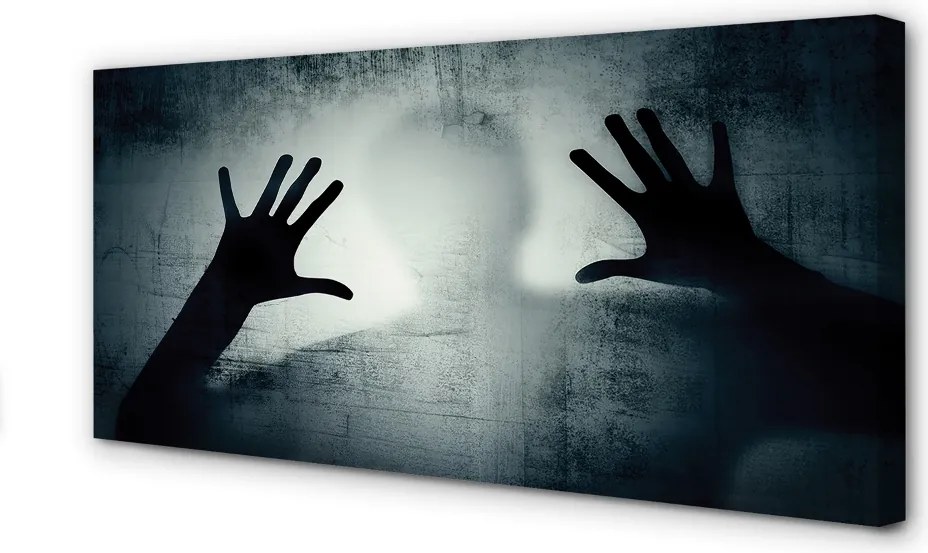 Obraz na płótnie Cień Rąk i Głowy
