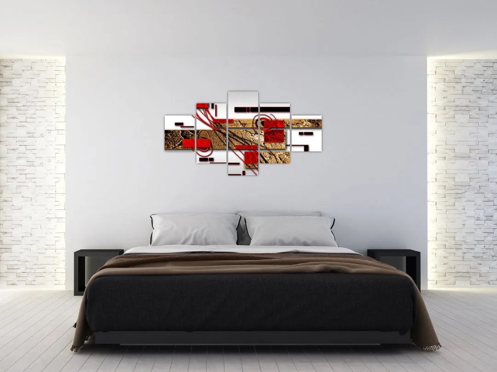Obraz abstrakcji (125x70 cm)