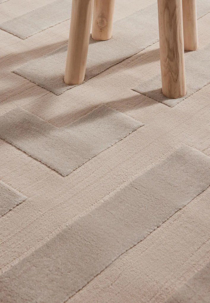 Dywan nowoczesny Perles Geometria beżowa 200 cm x 280 cm